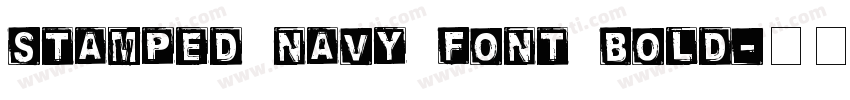 Stamped Navy Font Bold字体转换